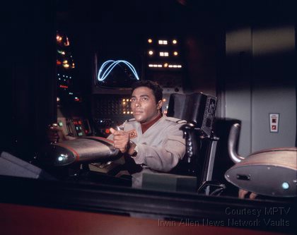 Don Marshall in Spindrift cockpit